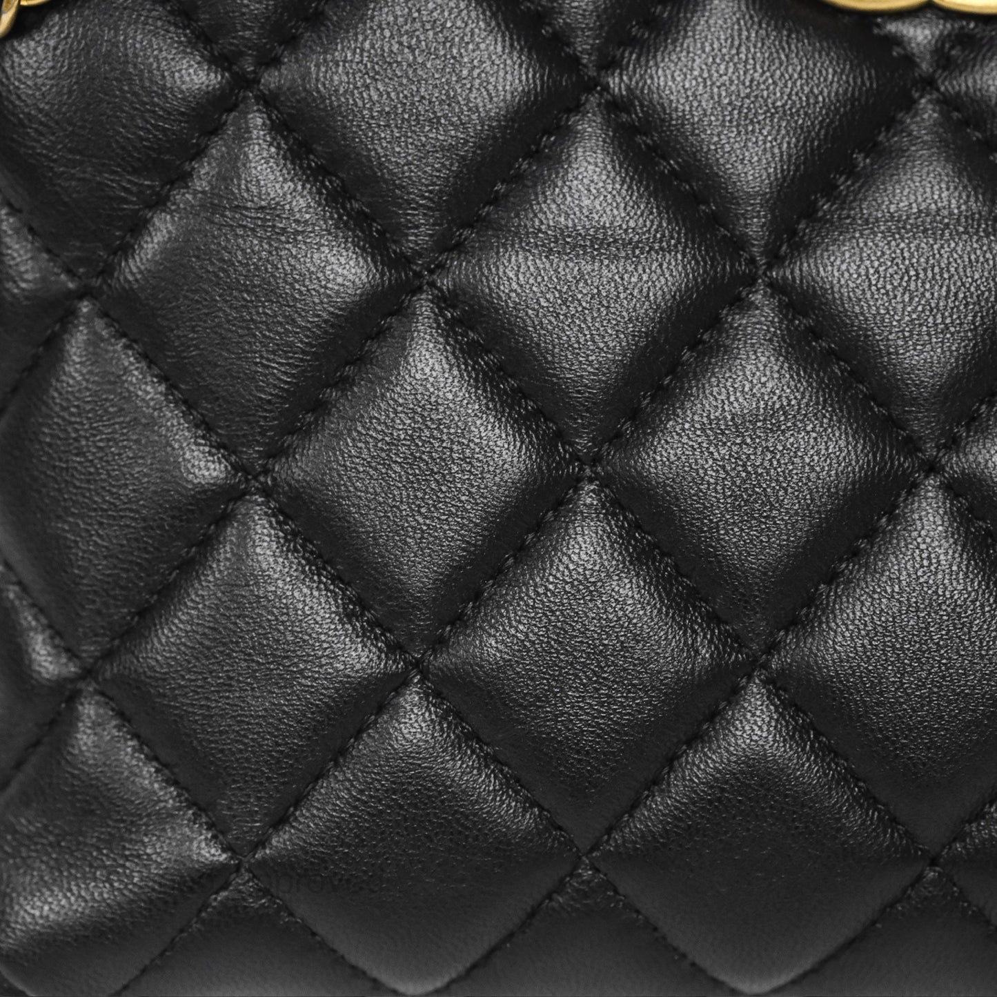 Chanel Clutch With Chain Black Lambskin Gold Hardware 23A