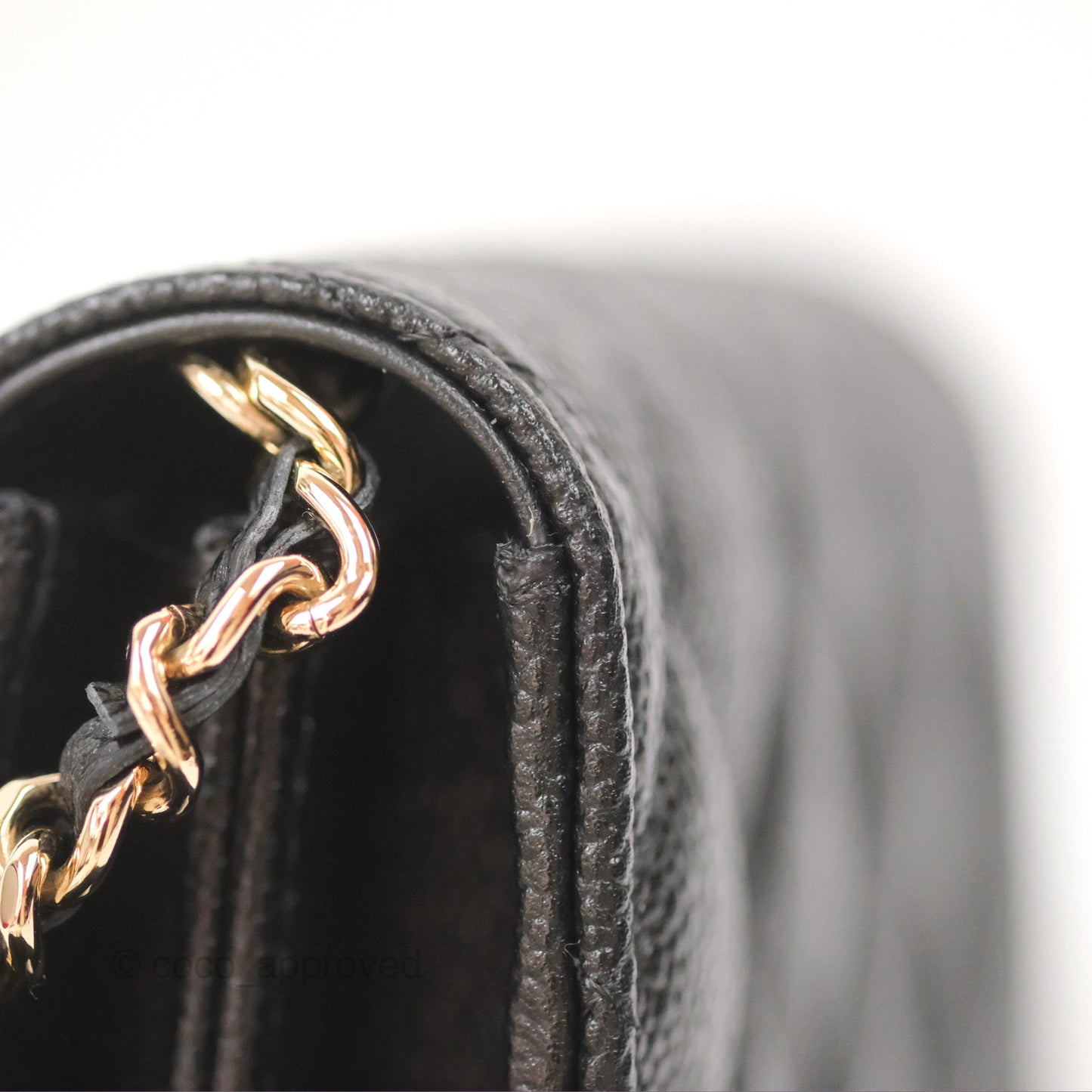 Chanel Mini Clutch with Ribbon Bow Chain Black Caviar Gold Hardware 23S