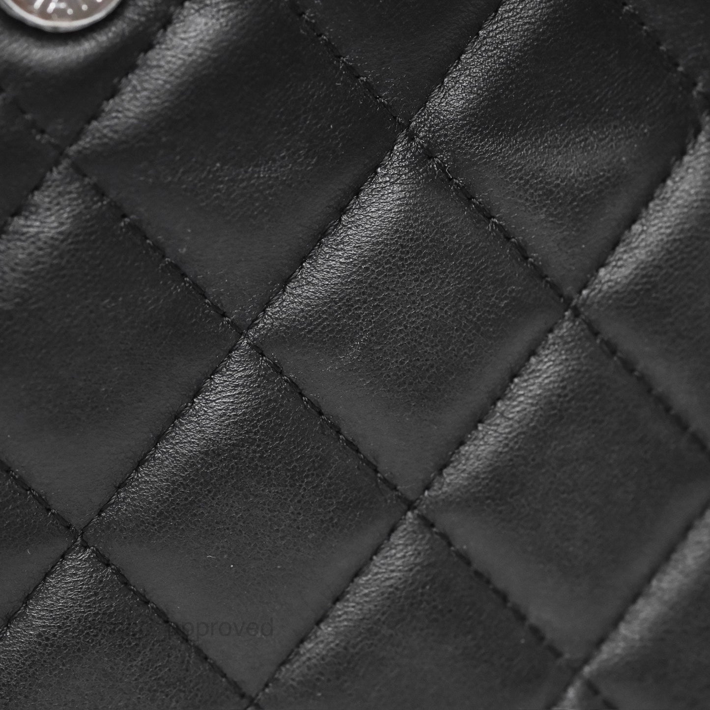 Chanel Flap O Case Clutch Black Lambskin Silver Hardware