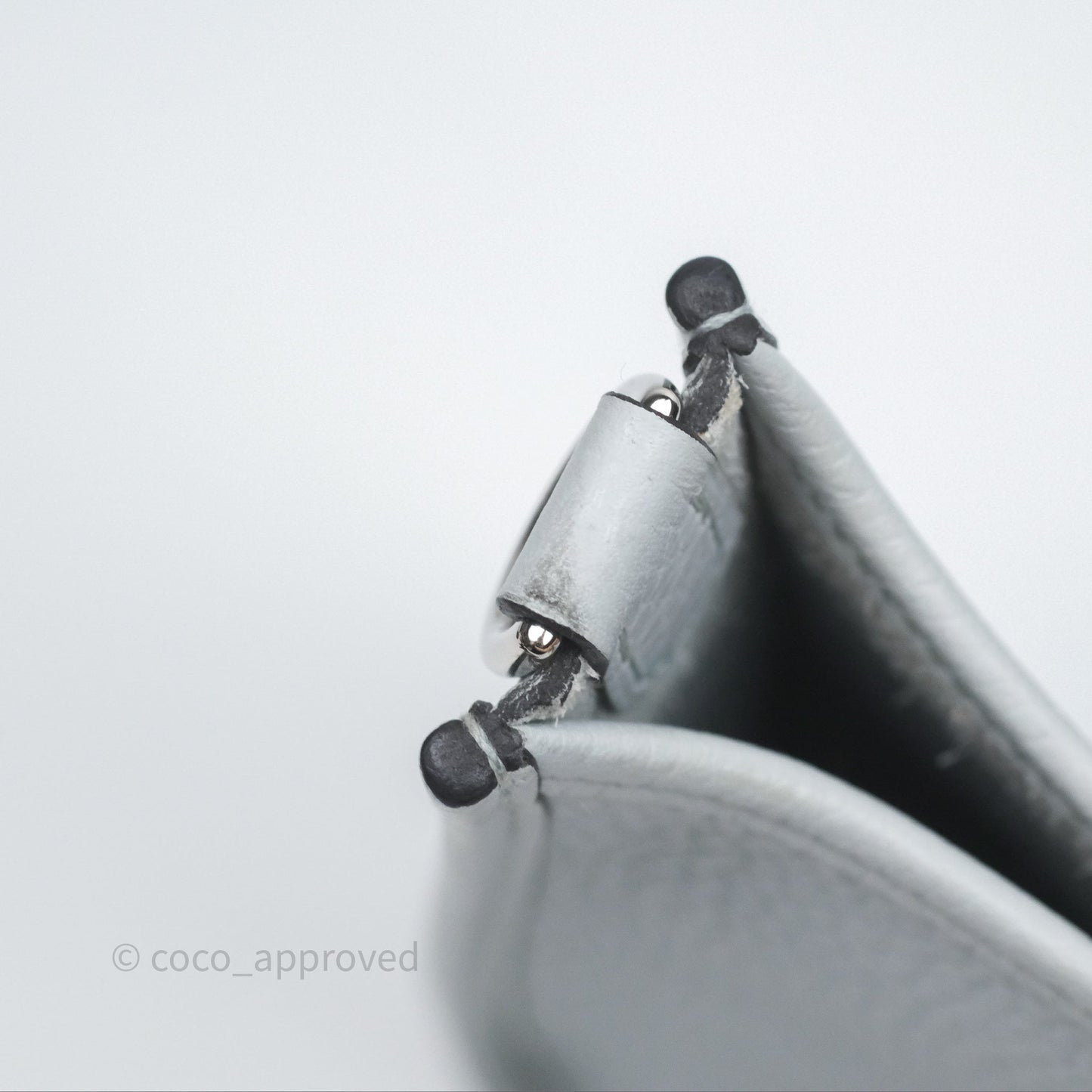 Hermès Mini Evelyne 16 Bleu Pale 08 Clemence Palladium Hardware
