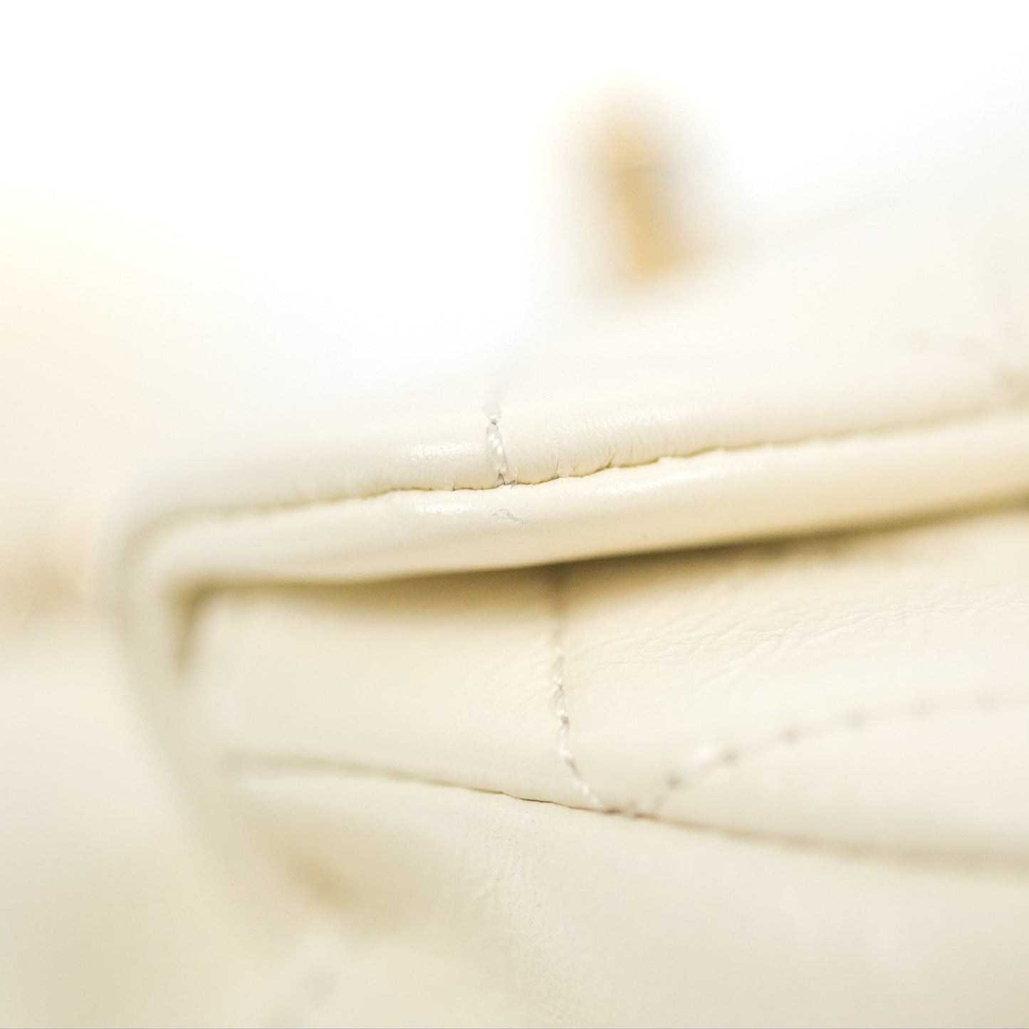 Chanel Quilted Small Duma Drawstring Backpack Ivory White Calfskin Gold Hardware