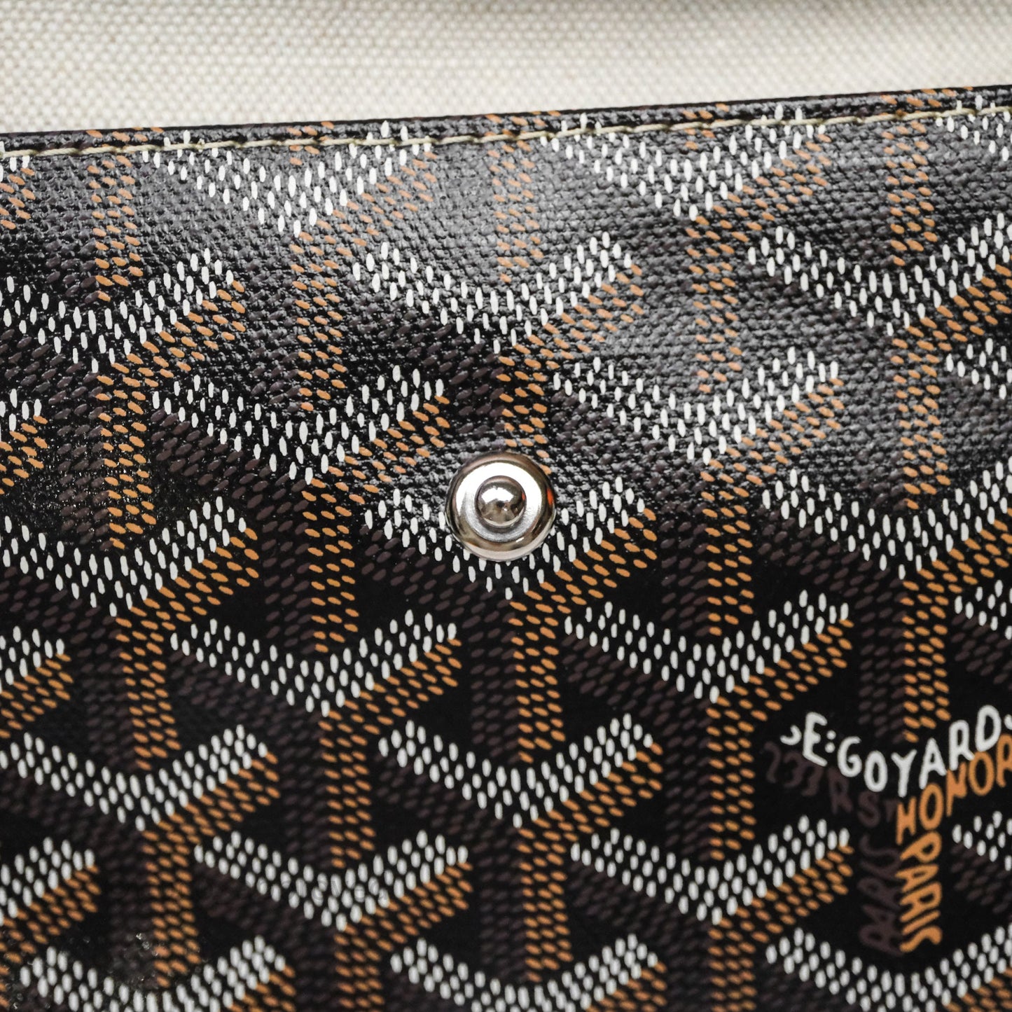 Goyard Bohème Hobo Bag Black/Tan Goyardine Canvas