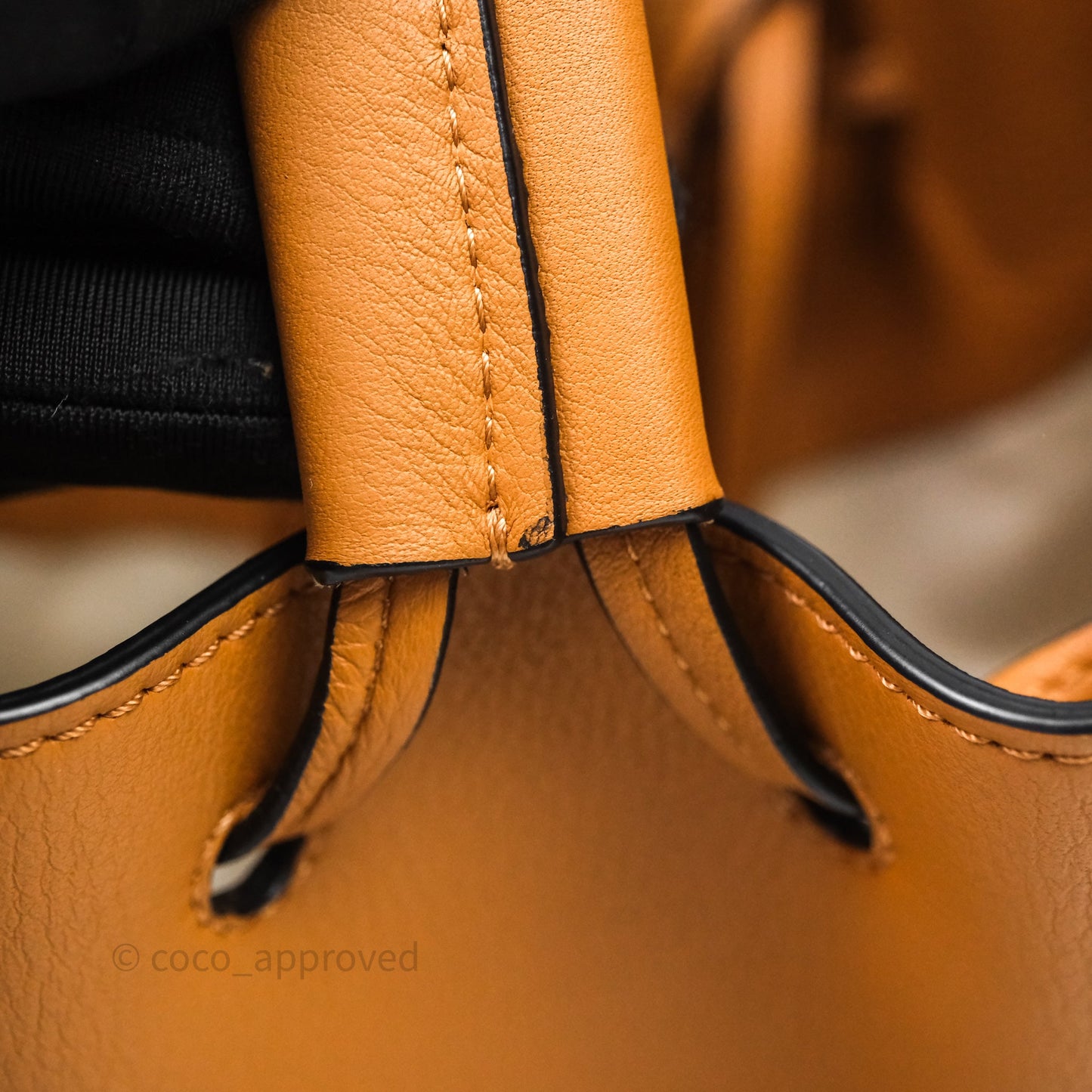 Loewe Small Hammock Drawstring Light Caramel Calfskin