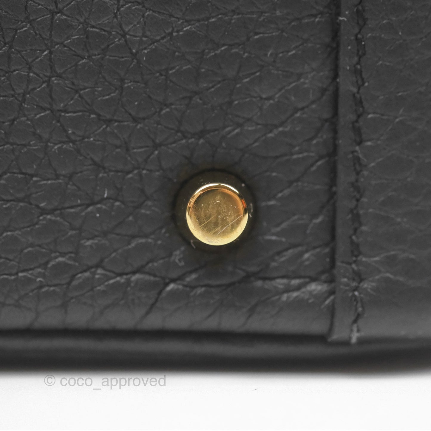 Hermès Mini Lindy 20 Noir 89 Clemence Gold Hardware