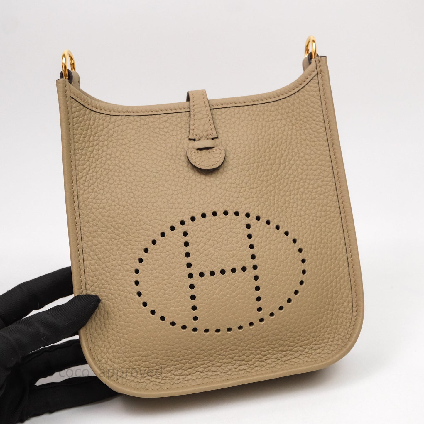 Hermes Mini Evelyne 16 Amazone Beige Marfa 8Q Gold Hardware