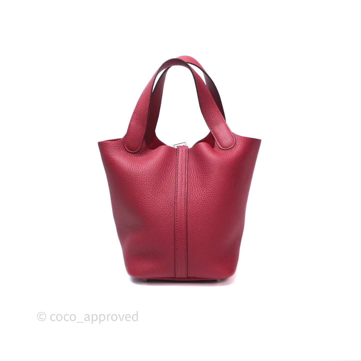 Hermès Picotin Lock 18 Rouge Grenat K1 Clemence Palladium Hardware