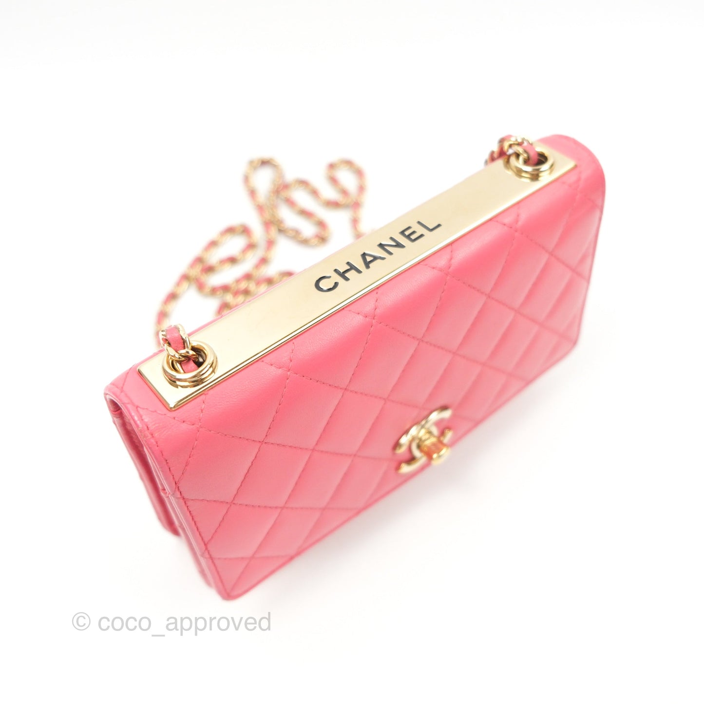Chanel Trendy CC WOC Pink Lambskin Gold Hardware
