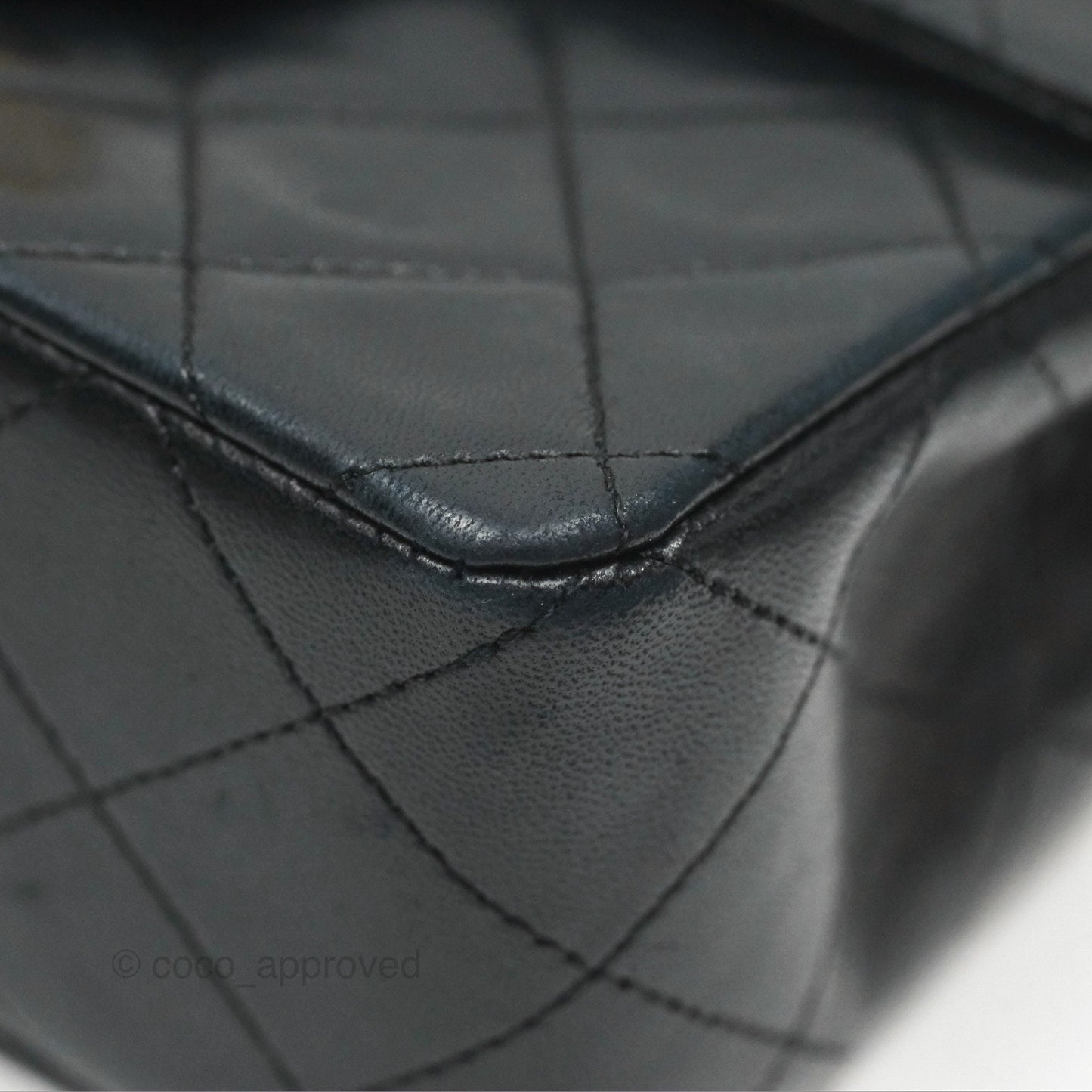 Chanel Vintage Mini Square Black Lambskin 24K Gold Hardware