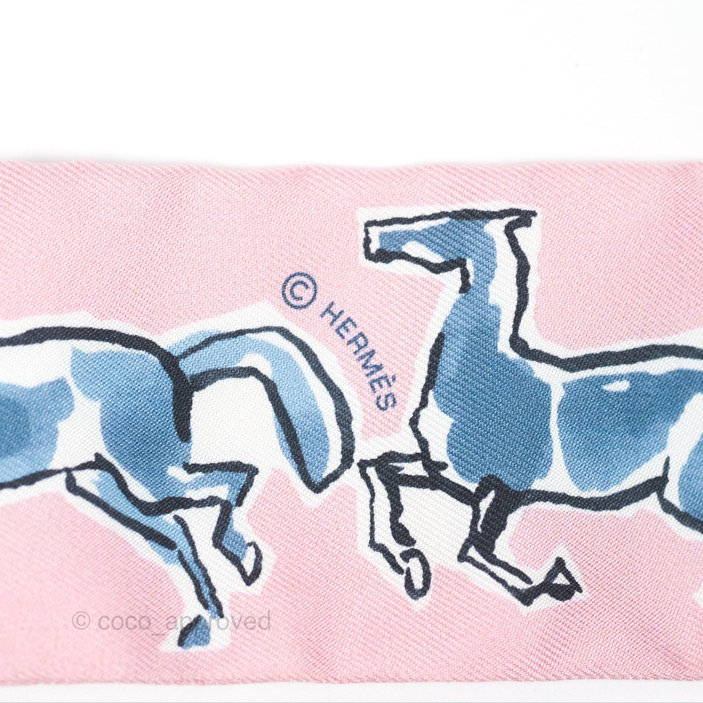 Hermès Chevaux en Liberte Silk Twilly