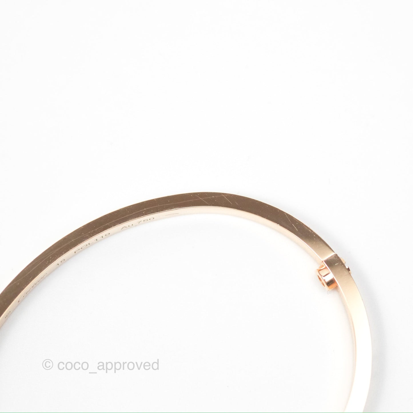 Cartier Small Love Bracelet Rose Gold Size 15