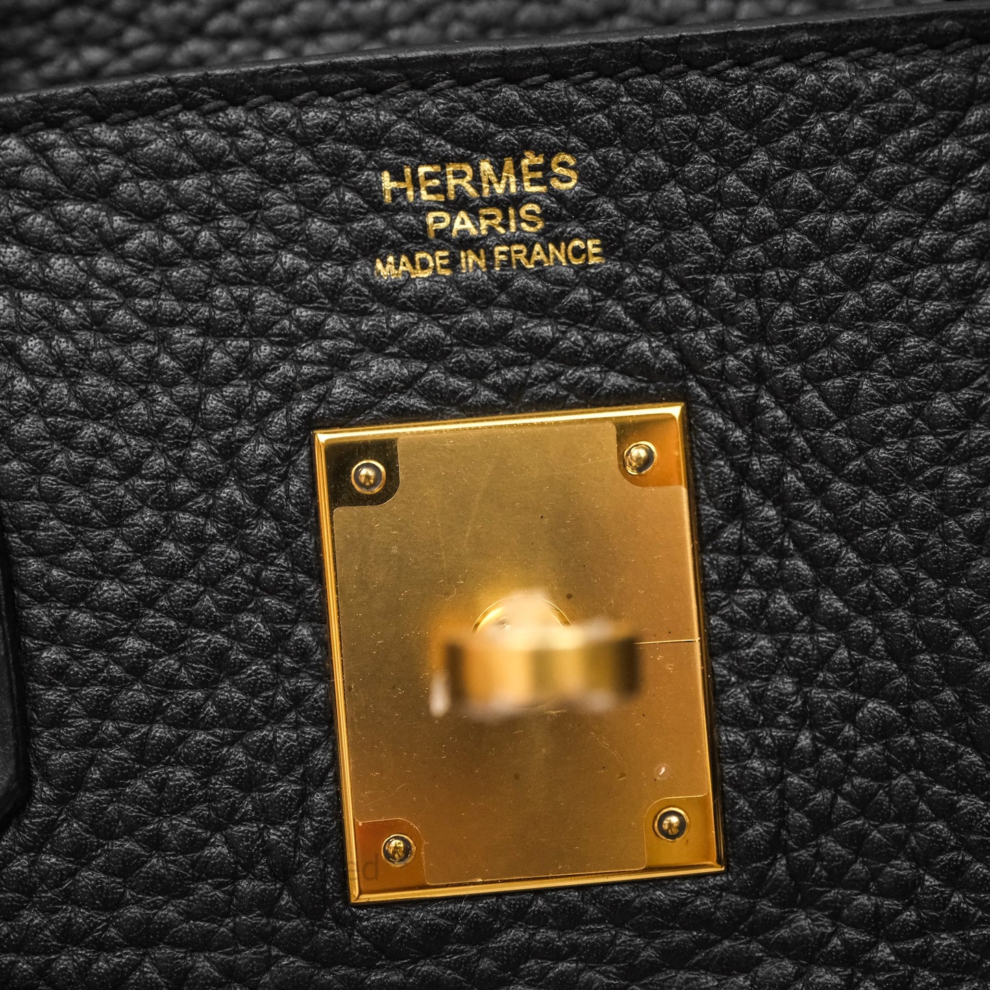 Hermès Birkin 30 Black Noir 89 Clemence Gold Hardware