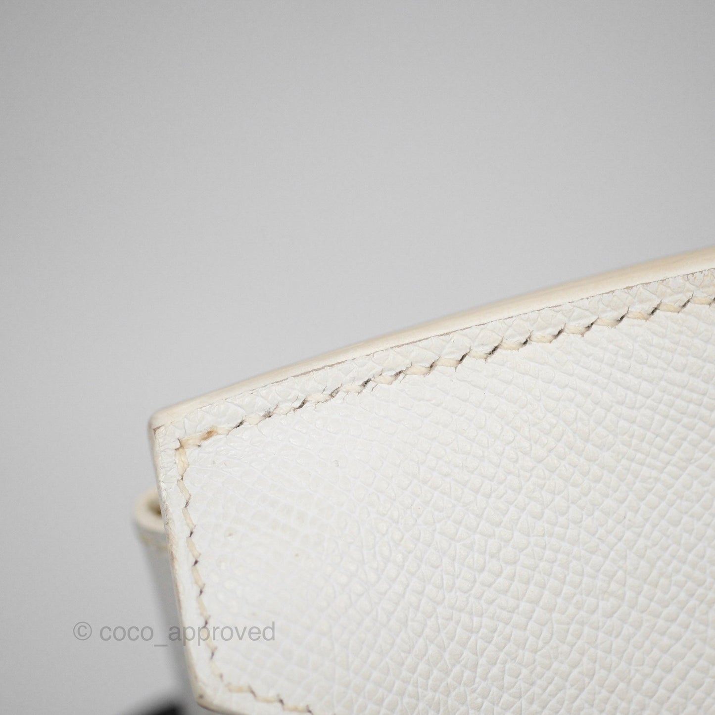 Hermès Birkin 30 Retourne White Epsom Palladium Hardware