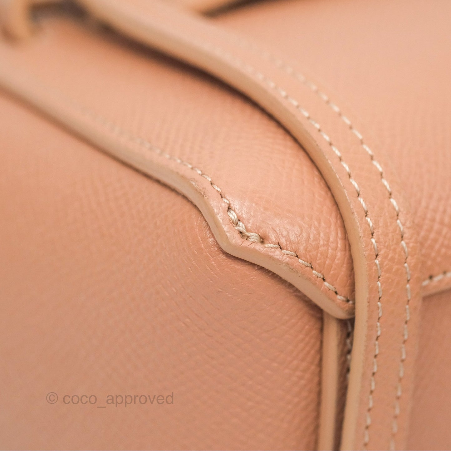Celine Pico Belt Bag Desert Rose Grained Calfskin Gold Hardware