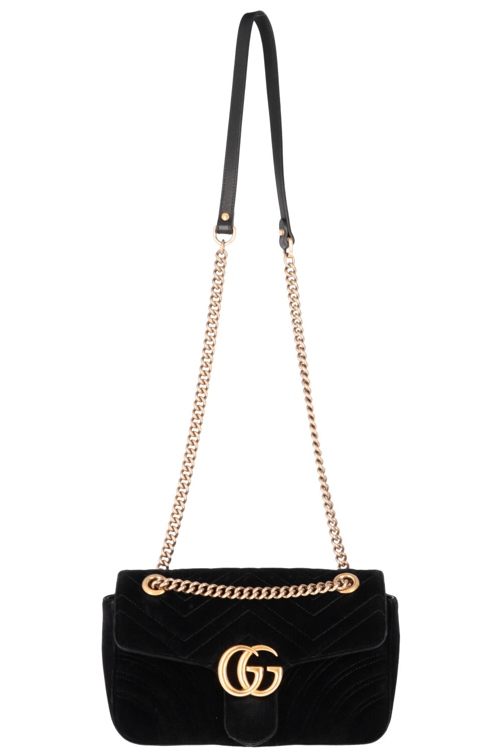 Luxury Gucci Trending 2025 Marmont Small Bag Velvet Black