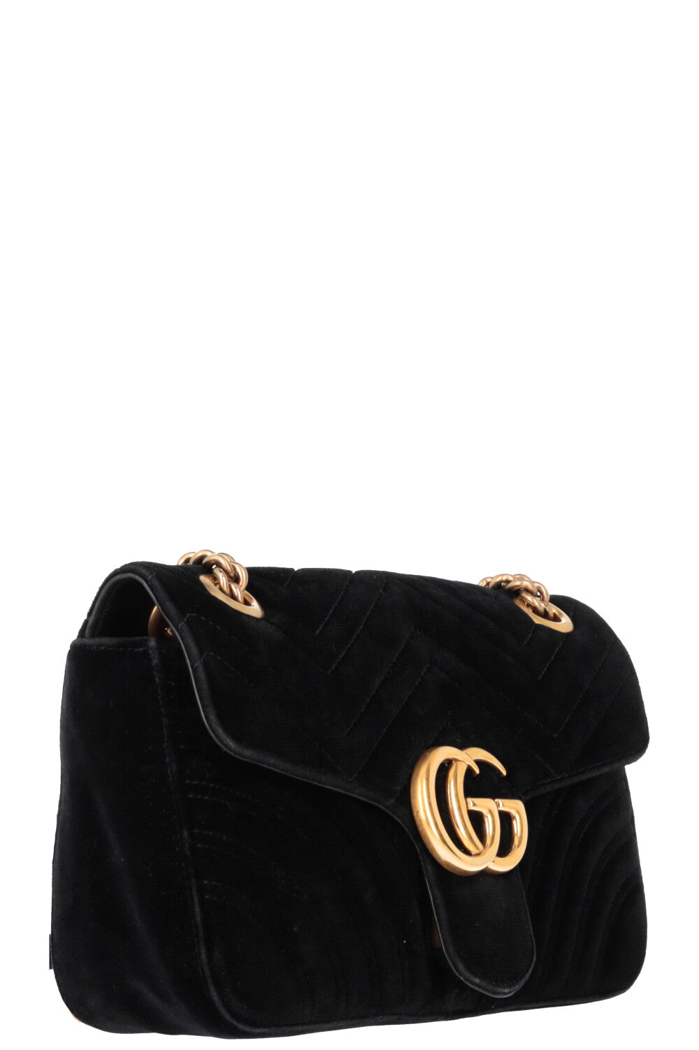 Luxury Gucci Trending 2025 Marmont Small Bag Velvet Black