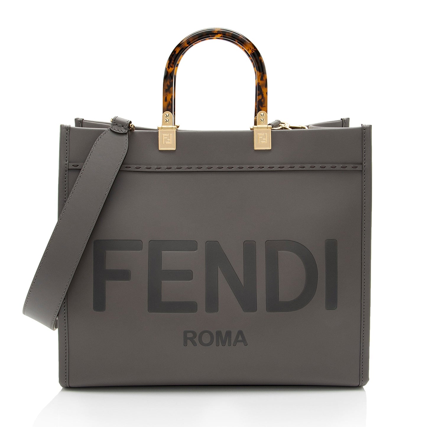 Luxury FendiLeather Sunshine Medium Shopper Tote (SHF-55mLoH)