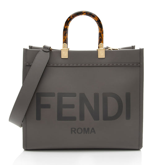 Luxury FendiLeather Sunshine Medium Shopper Tote (SHF-55mLoH)