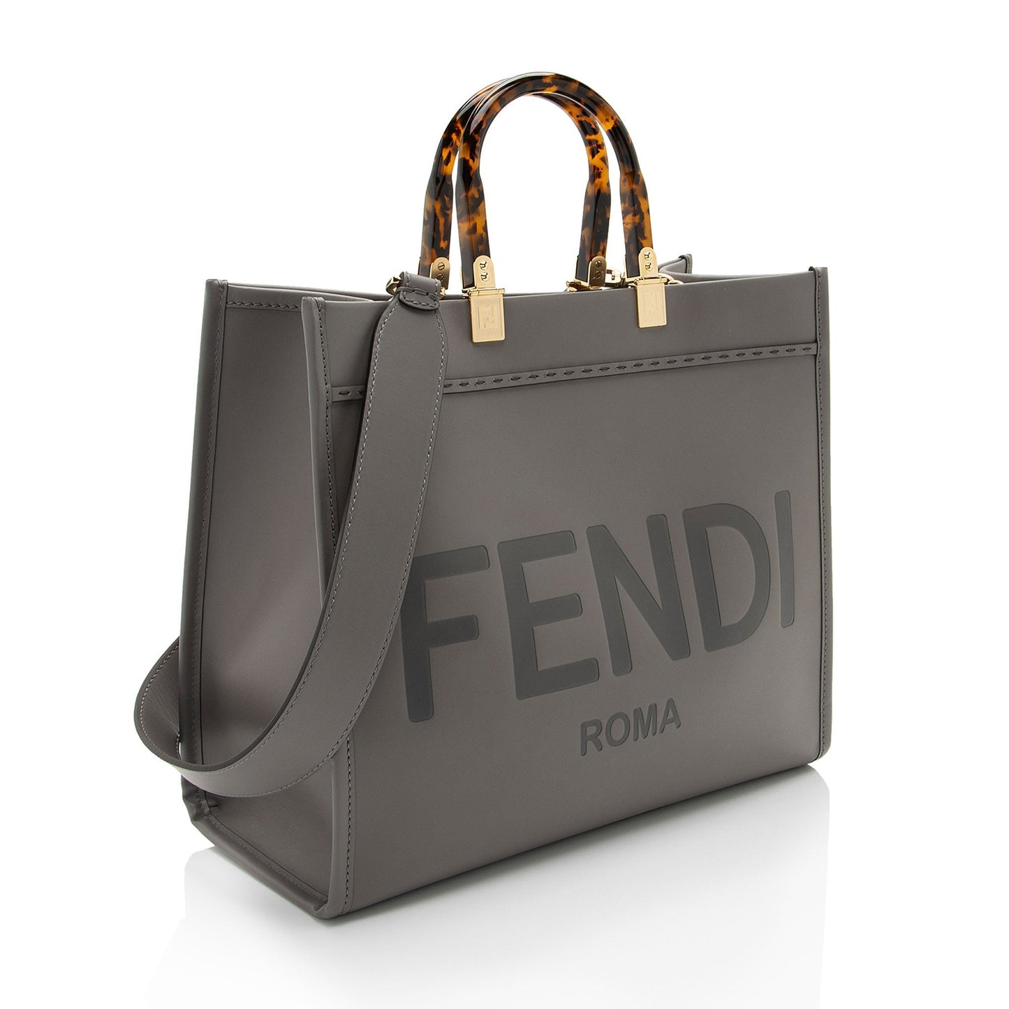 Luxury FendiLeather Sunshine Medium Shopper Tote (SHF-55mLoH)