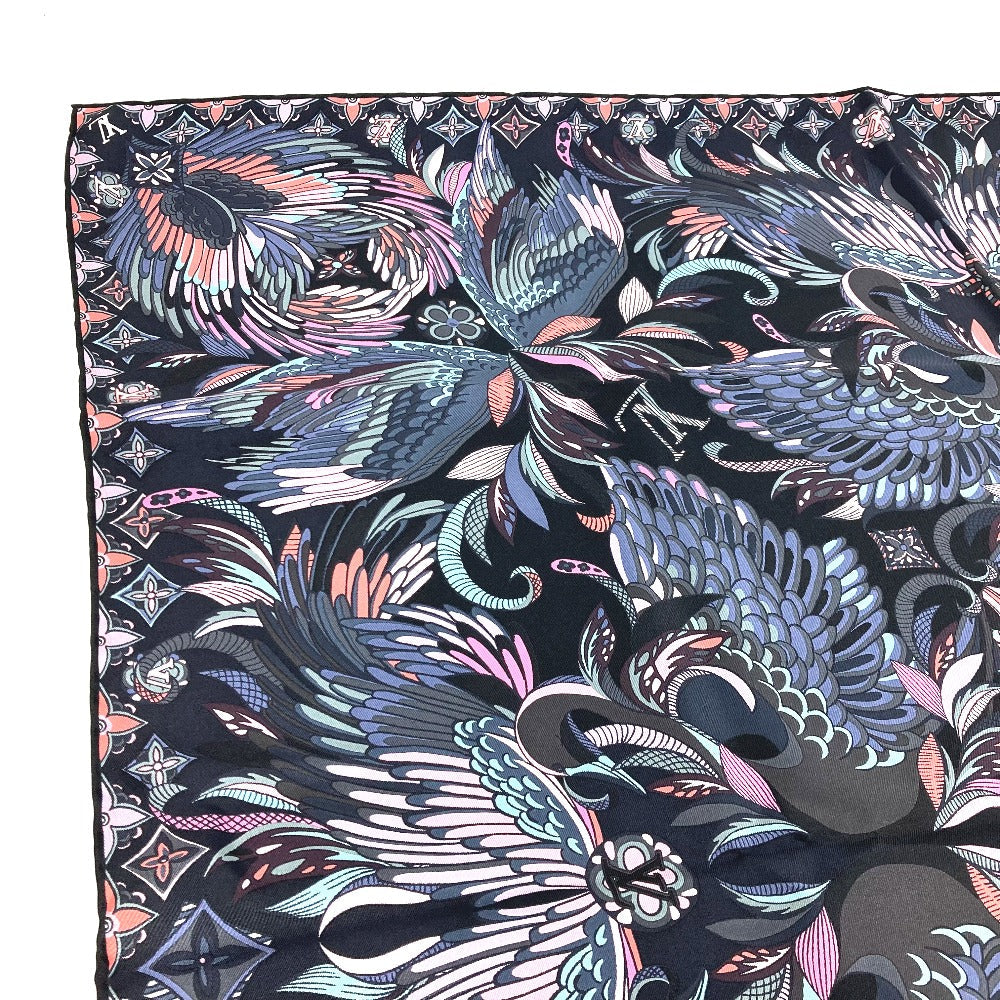 LOUIS VUITTON scarf M71429 silk multicolor Floral pattern flower logo Women