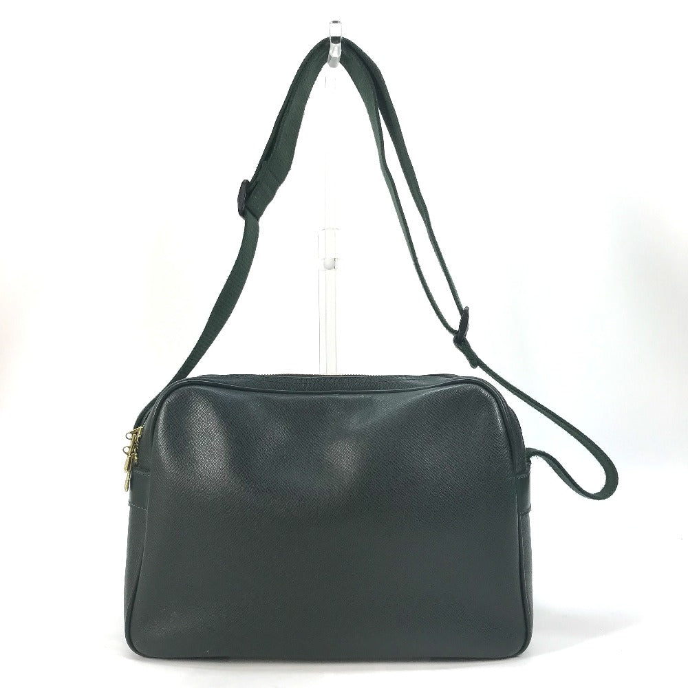 LOUIS VUITTON Shoulder Bag M30154 Taiga Leather green Taiga Reporter PM mens