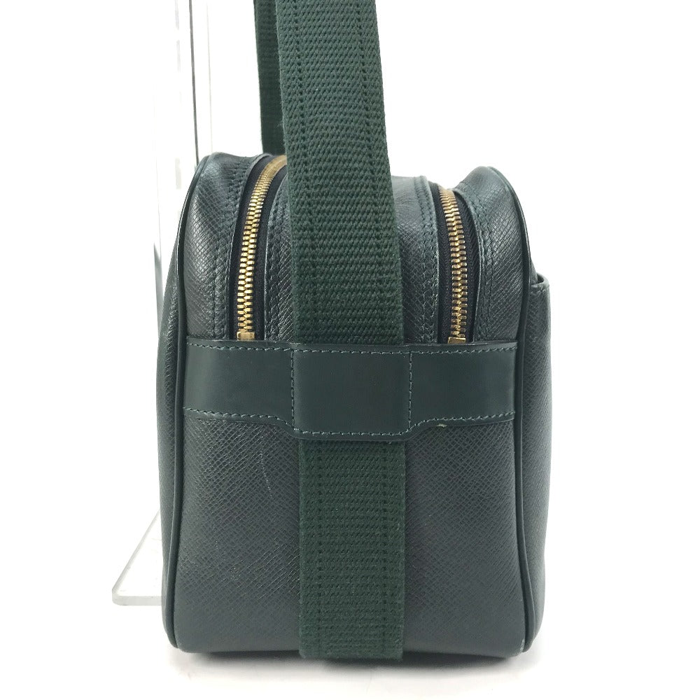 LOUIS VUITTON Shoulder Bag M30154 Taiga Leather green Taiga Reporter PM mens