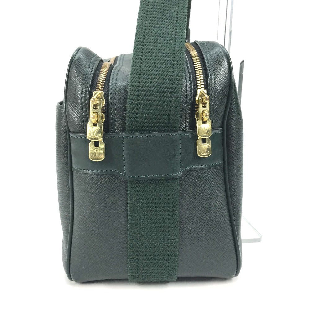 LOUIS VUITTON Shoulder Bag M30154 Taiga Leather green Taiga Reporter PM mens