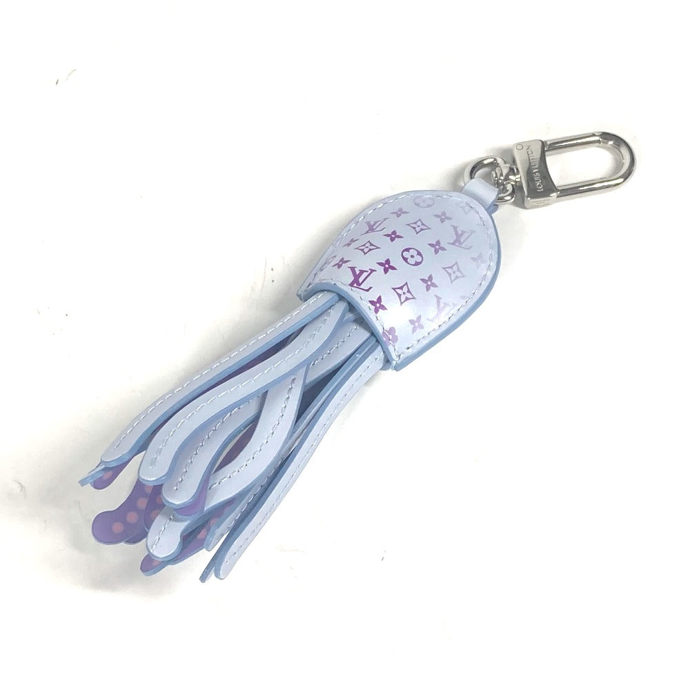 LOUIS VUITTON key ring M01927 leather blue Monogram Bag charm: LV Octopus