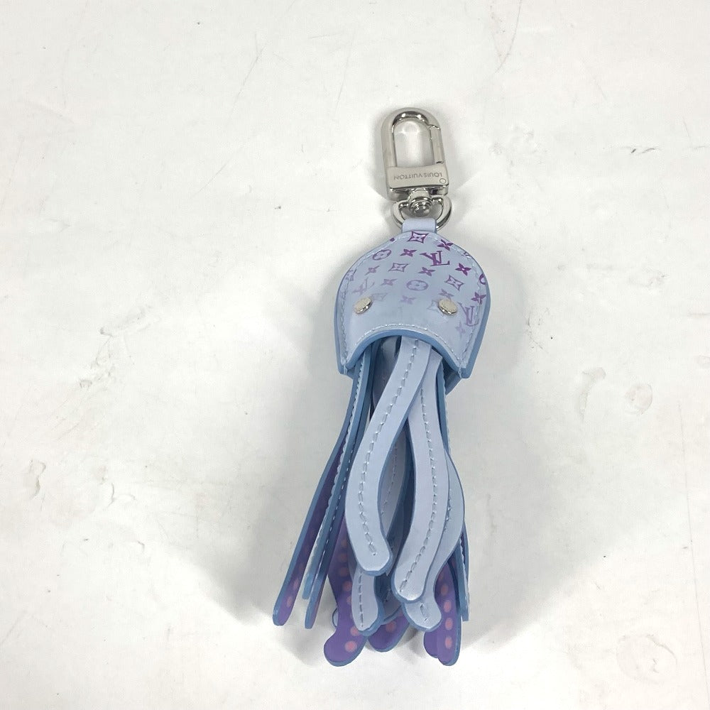 LOUIS VUITTON key ring M01927 leather blue Monogram Bag charm: LV Octopus