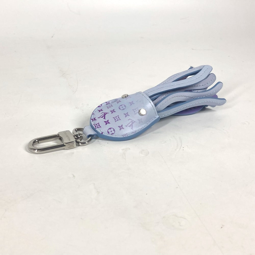 LOUIS VUITTON key ring M01927 leather blue Monogram Bag charm: LV Octopus