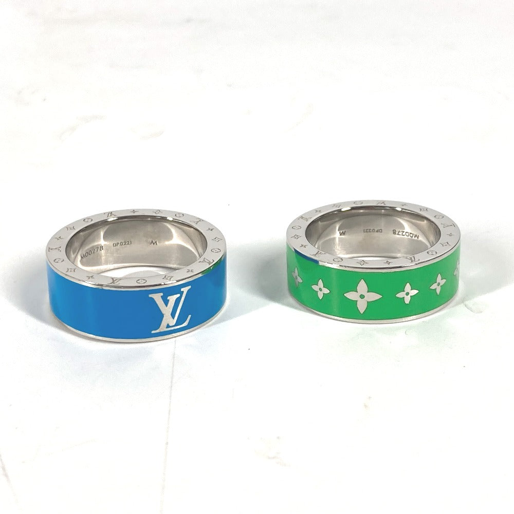 LOUIS VUITTON Ring M00278 metal green Double ring set Burgundy Set 2 Rings M
