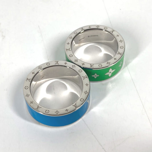 LOUIS VUITTON Ring M00278 metal green Double ring set Burgundy Set 2 Rings M