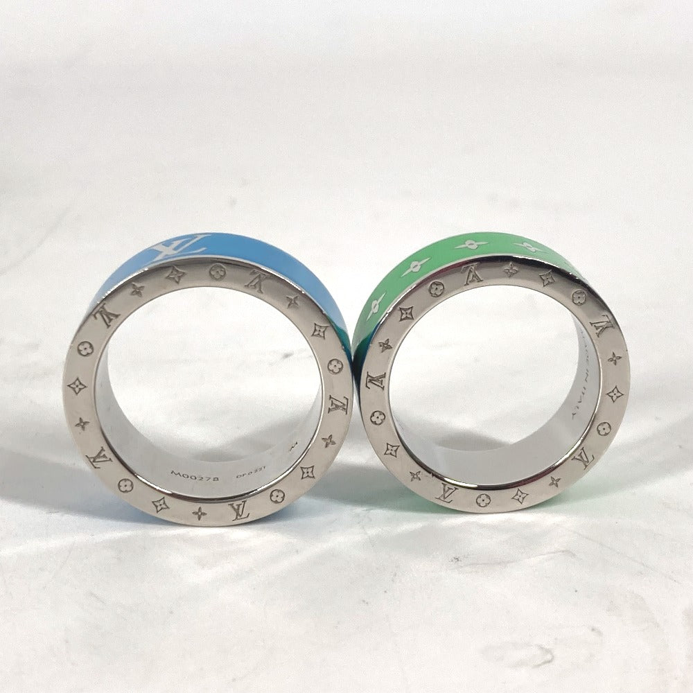 LOUIS VUITTON Ring M00278 metal green Double ring set Burgundy Set 2 Rings M