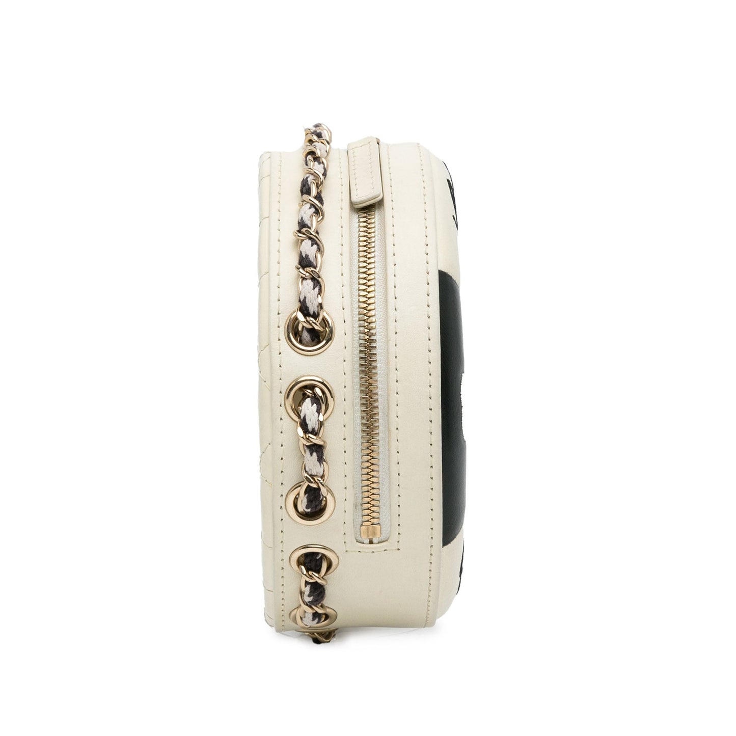 Luxury Chanel La Pausa Coco Lifesaver Round Bag Lambskin