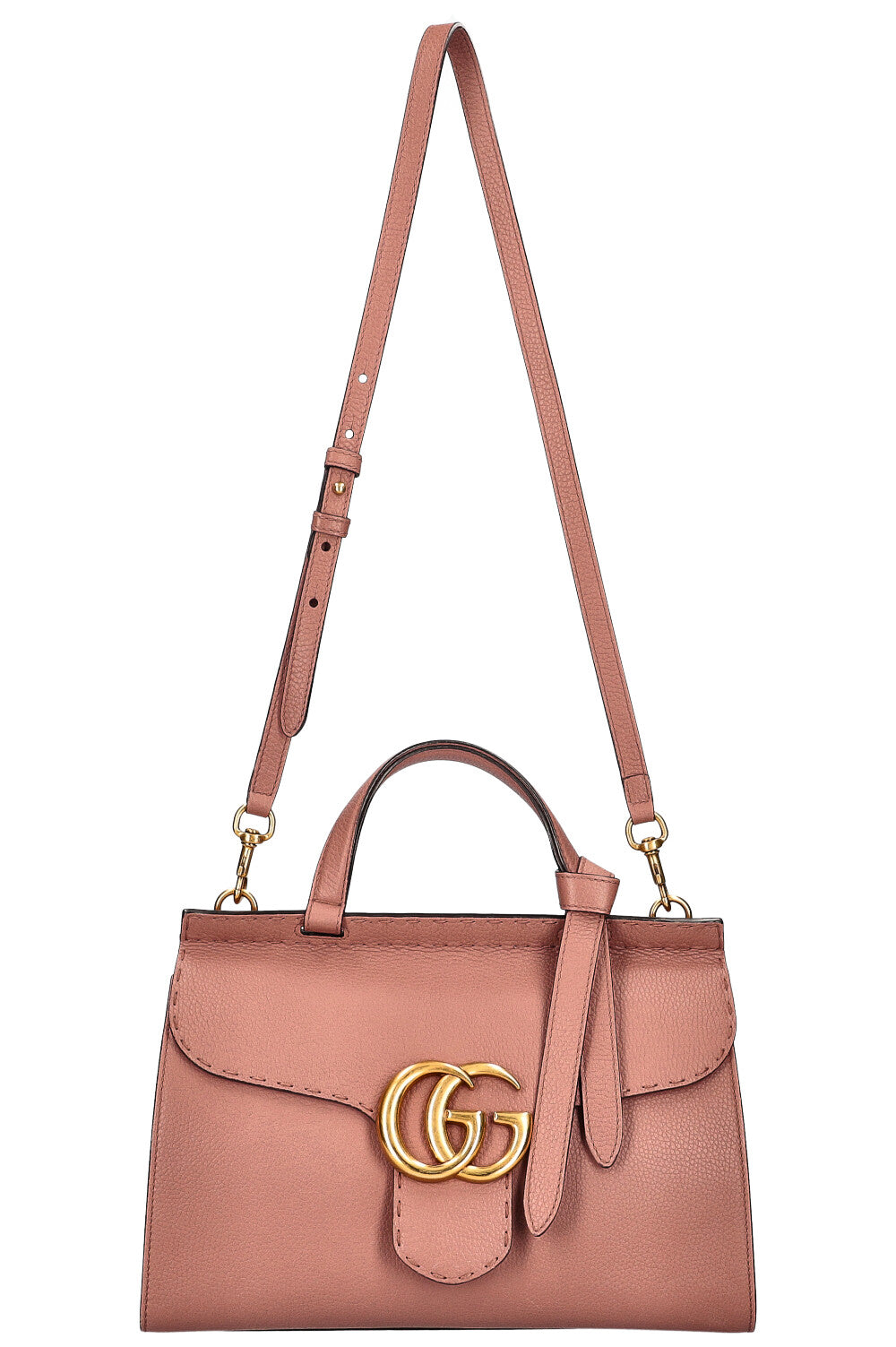 Luxury Gucci Trending 2025 Marmont Top Handle Bag Powder