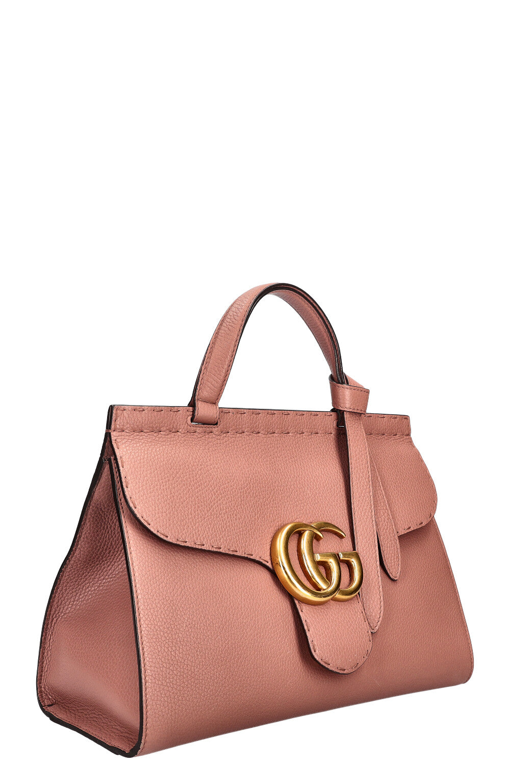 Luxury Gucci Trending 2025 Marmont Top Handle Bag Powder