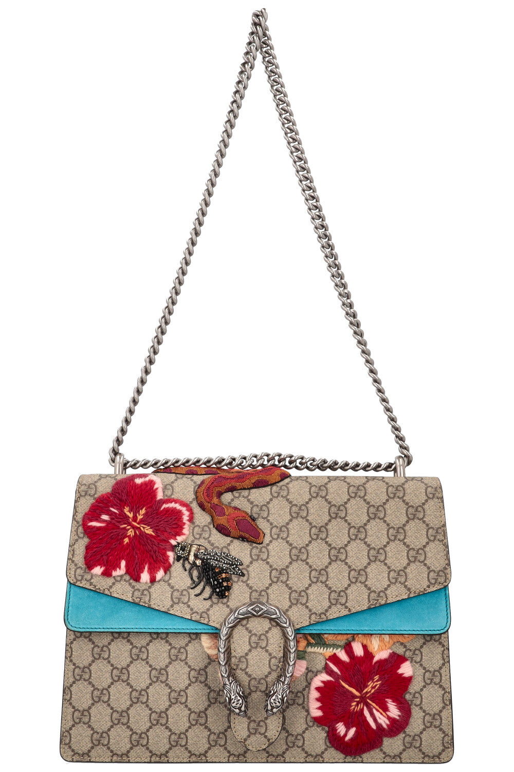 Luxury Gucci Trending 2025 Snake Embroidered Dionysus Bag