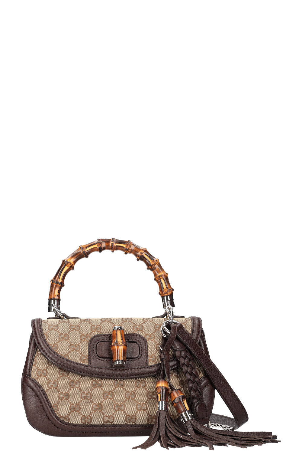 Luxury Gucci Trending 2025 Bamboo Top Handle Bag Canvas