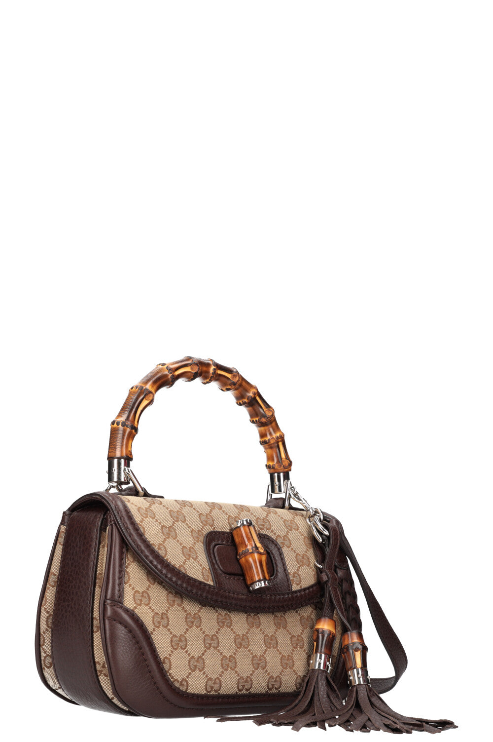 Luxury Gucci Trending 2025 Bamboo Top Handle Bag Canvas
