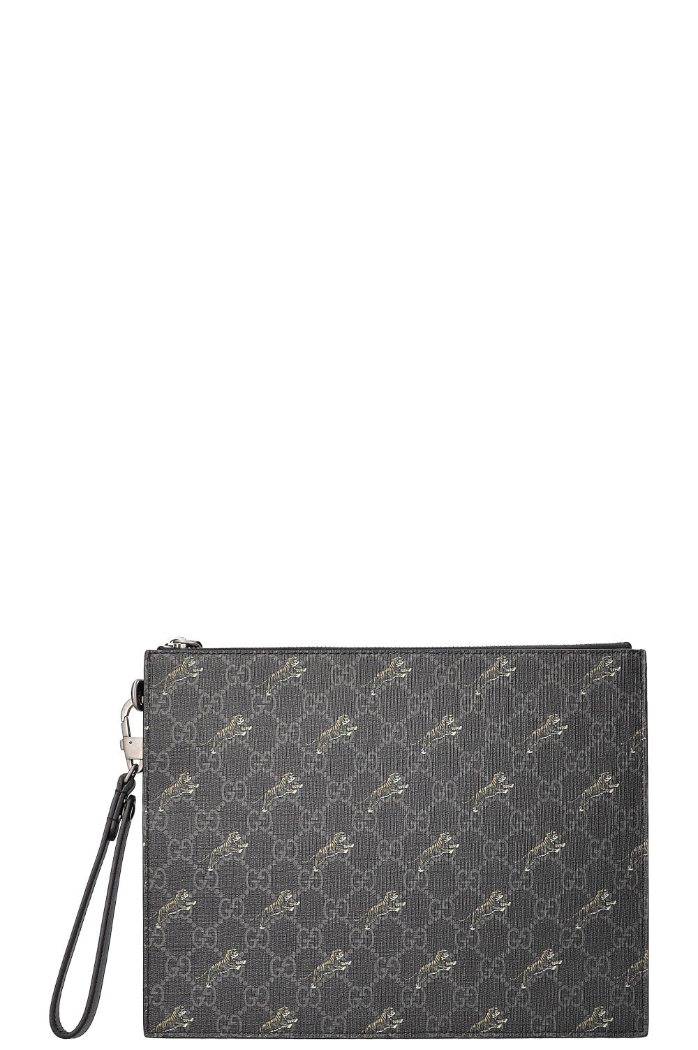 Luxury Gucci Trending 2025 GG Supreme Tiger Pouch with Strap
