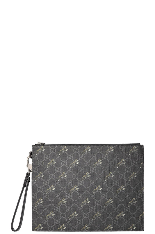 Luxury Gucci Trending 2025 GG Supreme Tiger Pouch with Strap