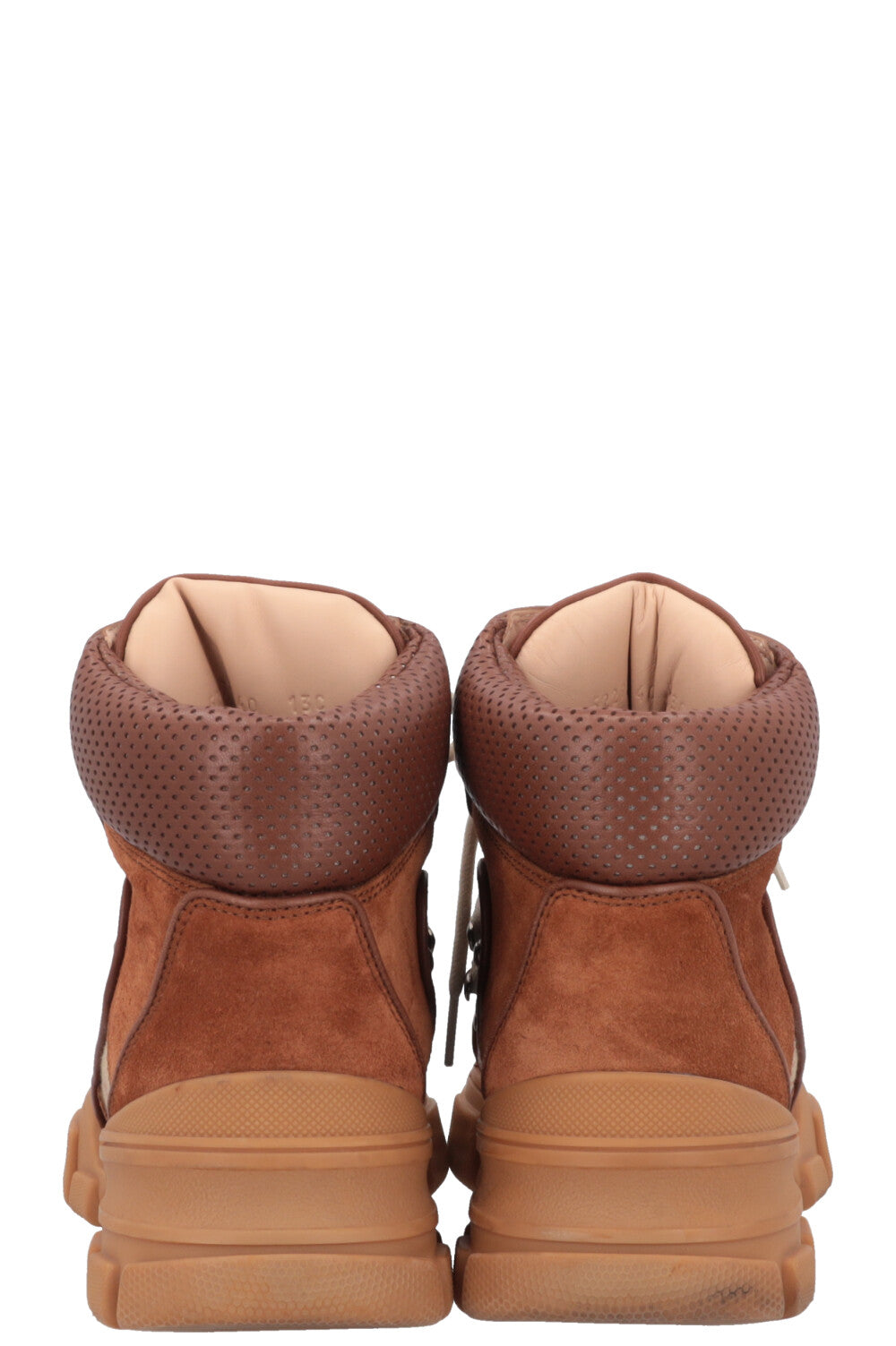 Luxury Gucci Trending 2025 Original Journey Hiking Boots Camel