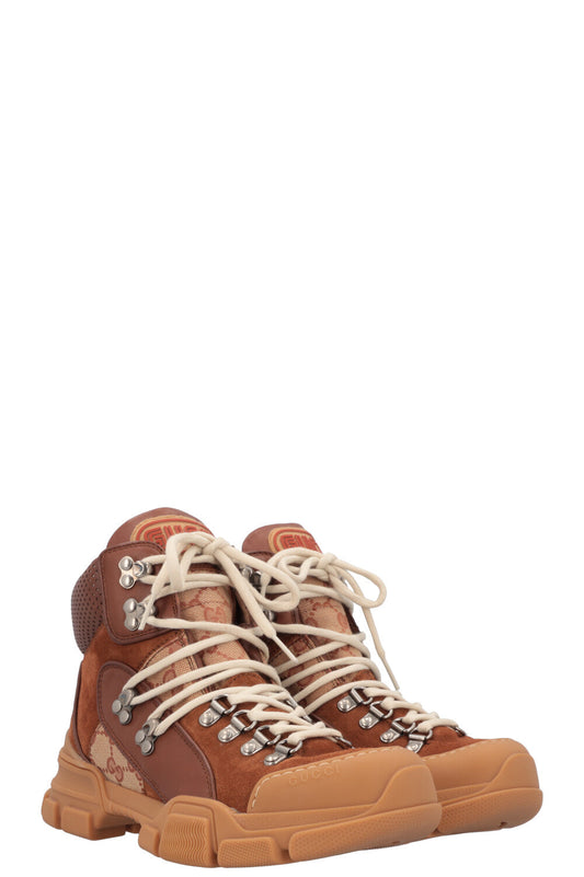Luxury Gucci Trending 2025 Flashtrek High Top Boots Supreme Canvas