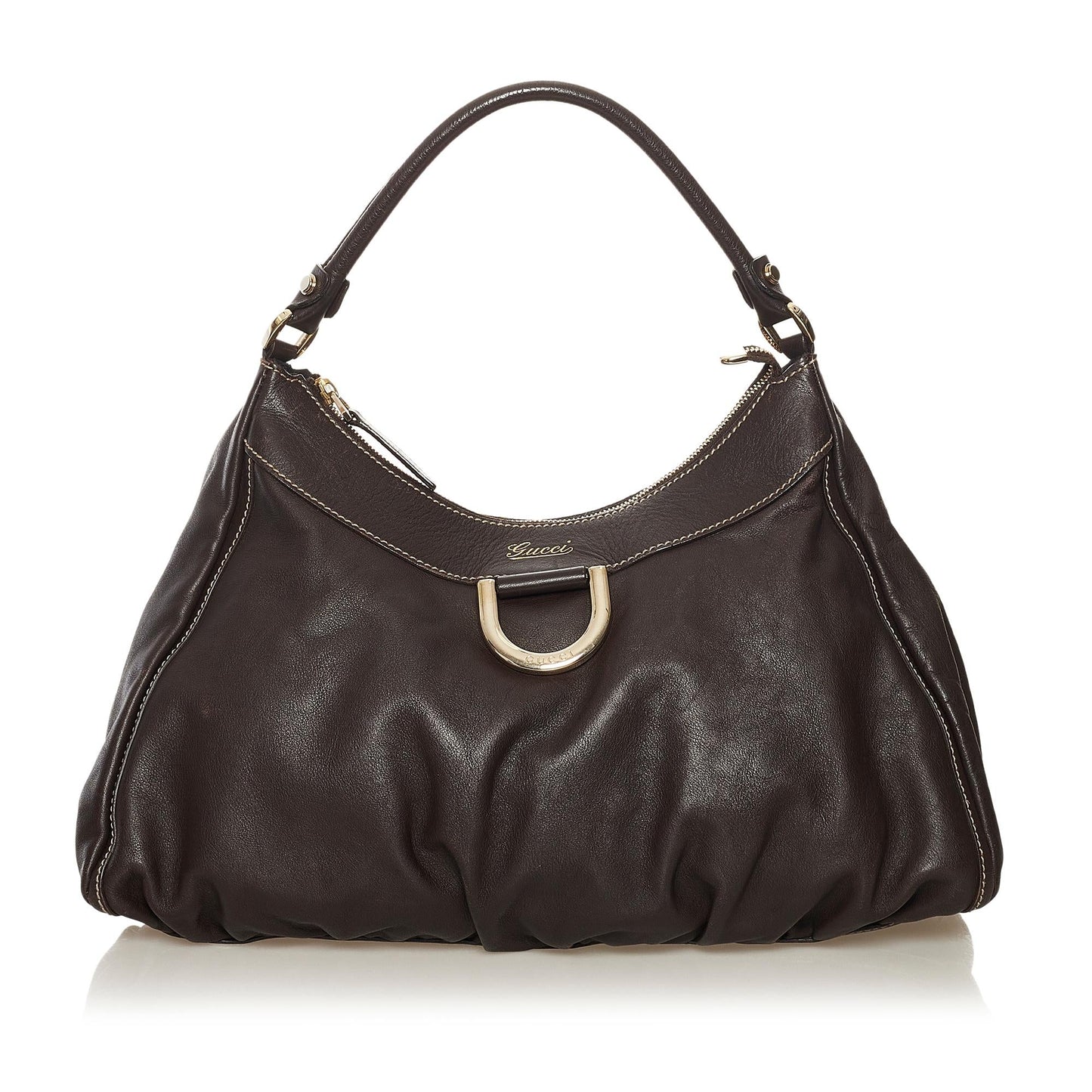 Gucci Abbey D-Ring Leather Shoulder Bag (SHG-34346)