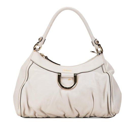 Gucci Abbey D-Ring Leather Shoulder Bag (SHG-TpZLhT)