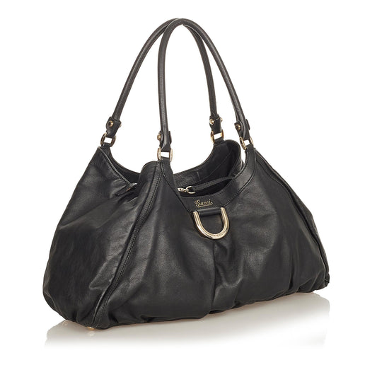 Gucci Abbey Leather Shoulder Bag (SHG-31858)