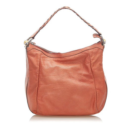 Gucci Bamboo Bar Leather Shoulder Bag (SHG-18983)