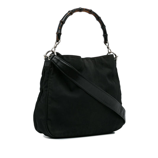 Gucci Bamboo Canvas Satchel (SHG-vwizBa)