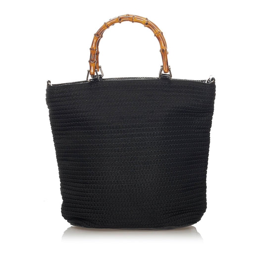 Gucci Bamboo Canvas Tote Bag (SHG-37601)