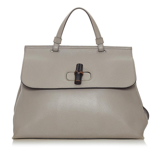 Gucci Bamboo Daily Leather Satchel (SHG-29307)