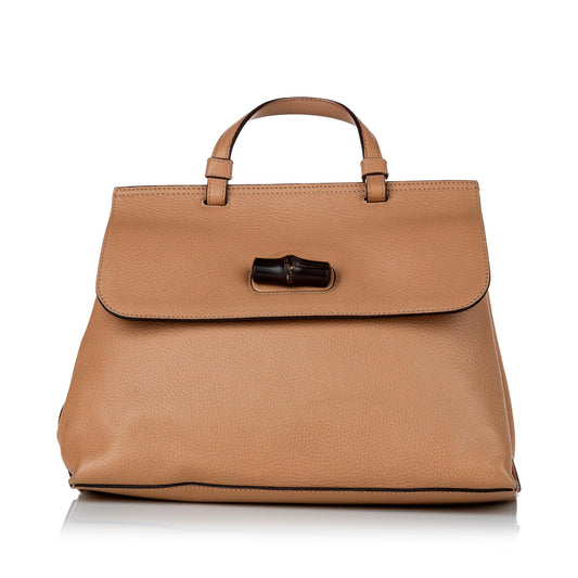 Gucci Bamboo Daily Leather Satchel (SHG-29629)
